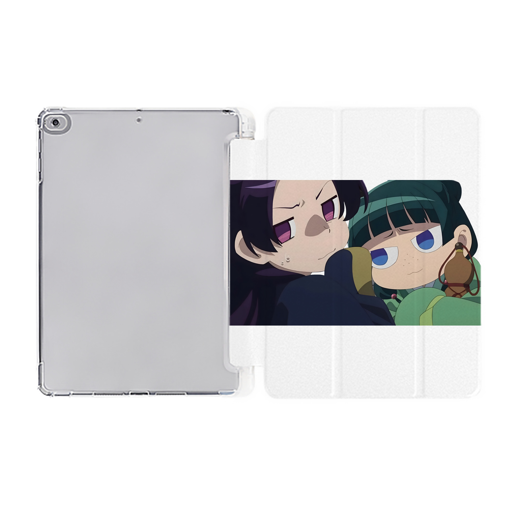 （画像用） 薬屋のひとりごと The Apothecary Diaries IPad ケース ペン収納付き 三つ折りスタンド PUレザー×シリコン 対応機種9.5/10.5/10.9インチ